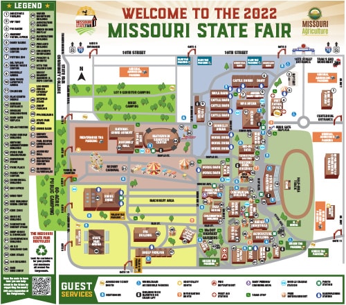 2022 Missouri State Fair On Grounds Map