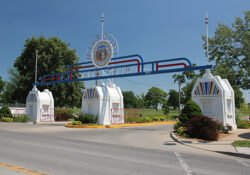 Missouri State Fair's Historic Main Gate entrance to the Fairgrounds