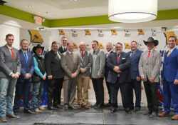 A group photo of the auctioneers association members