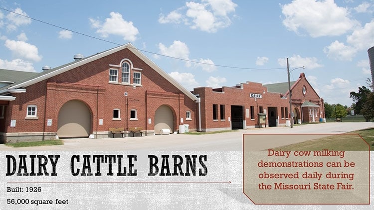 Dairy cattle barns. Built in 1926. 56,000 sq. feet