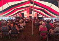 Touchstone Stage full of people