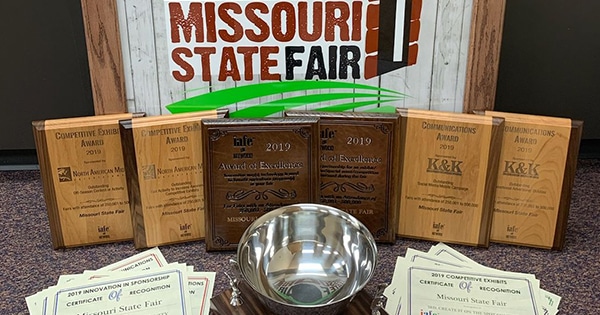 Awards received by the fair on display