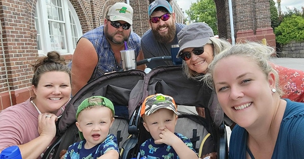 A family enjoying the Missouri State Fair