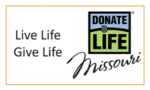 Missouri Department of Health and Senior Services Organ and Tissue Donor Program and State Registry logo