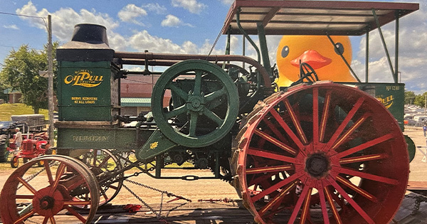 An antique tractor at the MSF fairgrounds