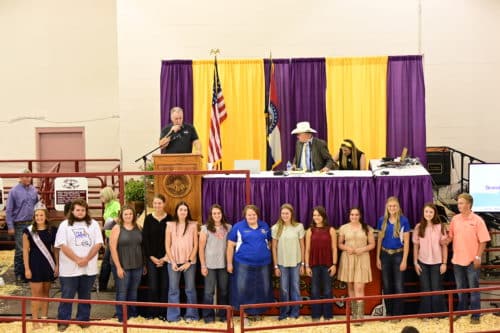 2021-2022 scholarship winners at the Sale of Champions