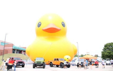 World's largest rubber duck at the 2025 Missouri State Fair
