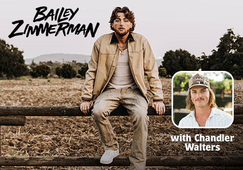 Graphic showing Bailey Zimmerman with Chandler Walters in different outdoor settings