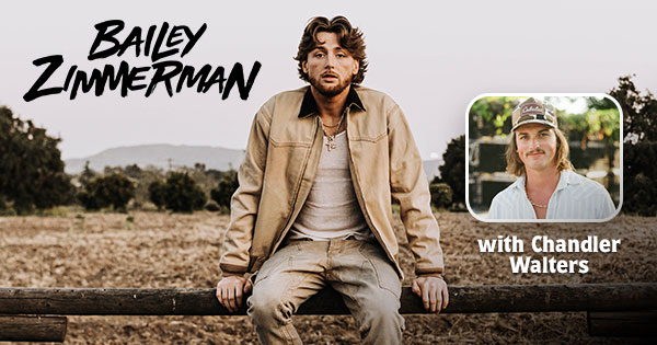 Graphic showing Bailey Zimmerman with Chandler Walters in different outdoor settings